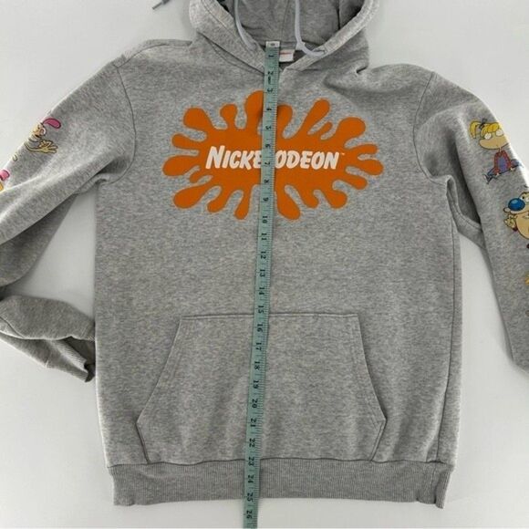 Nickelodeon 90's Cartoon Rugrats Ren and Stimpy Pullover Sweatshirt Gray Small - Picture 8 of 12